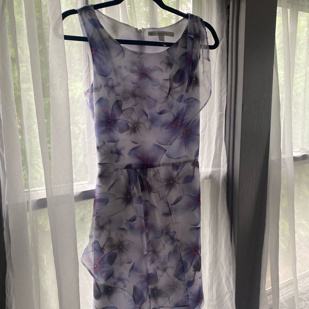 Lauren Conrad floral purple dress.